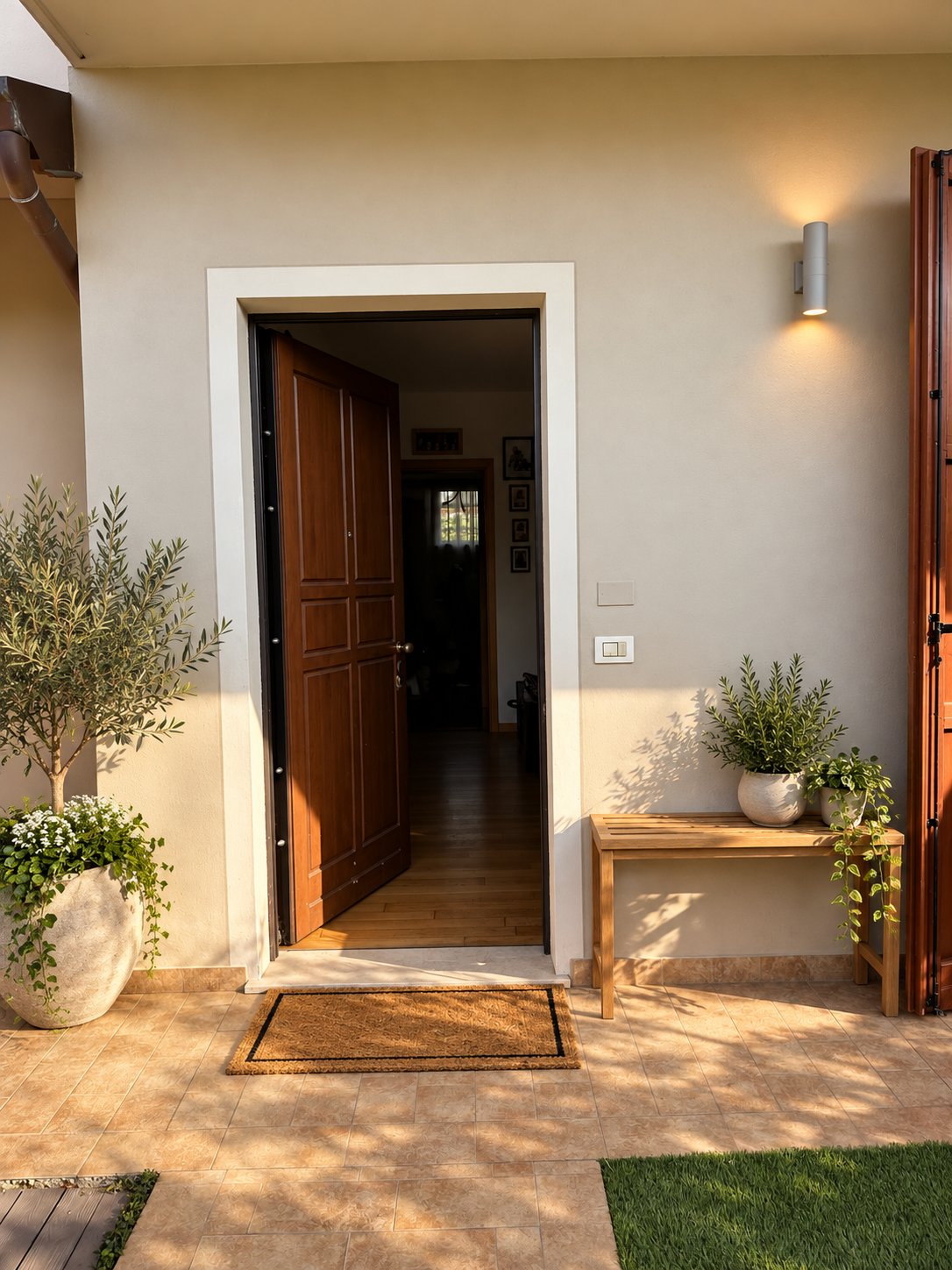 Ingresso della casa arredato